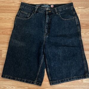 anchor blue Dark Indigo Denim Shorts (Jorts)